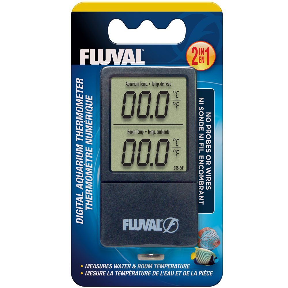 Fluval 2-in-1 Fish Tank Thermometer