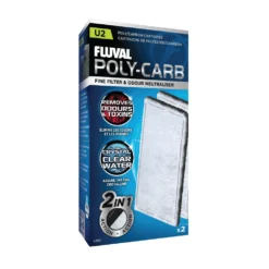 Fluval Poly-Carb Cartridge for U2 Underwater Filter, 2-Pack - A490