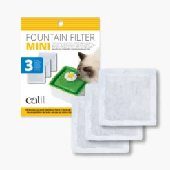 Catit Senses 2.0 Mini Cat Water Fountain Filters, 3 Pack, Green