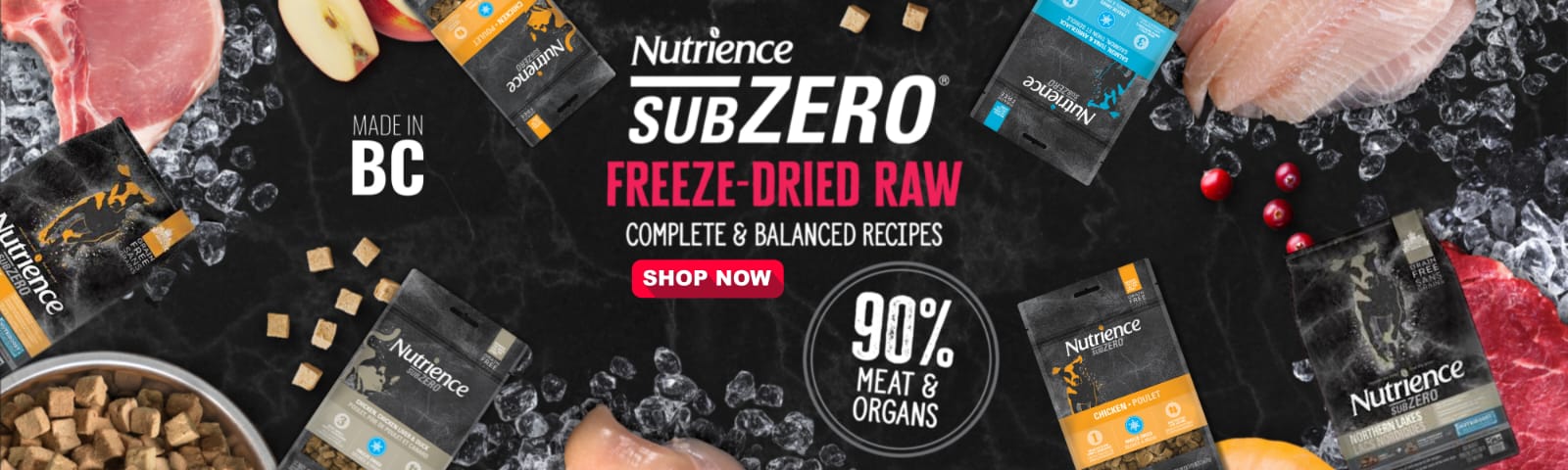 Nutrience Freeze Dried and kibble