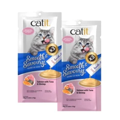 Catit salmon tuna and shrimp treats