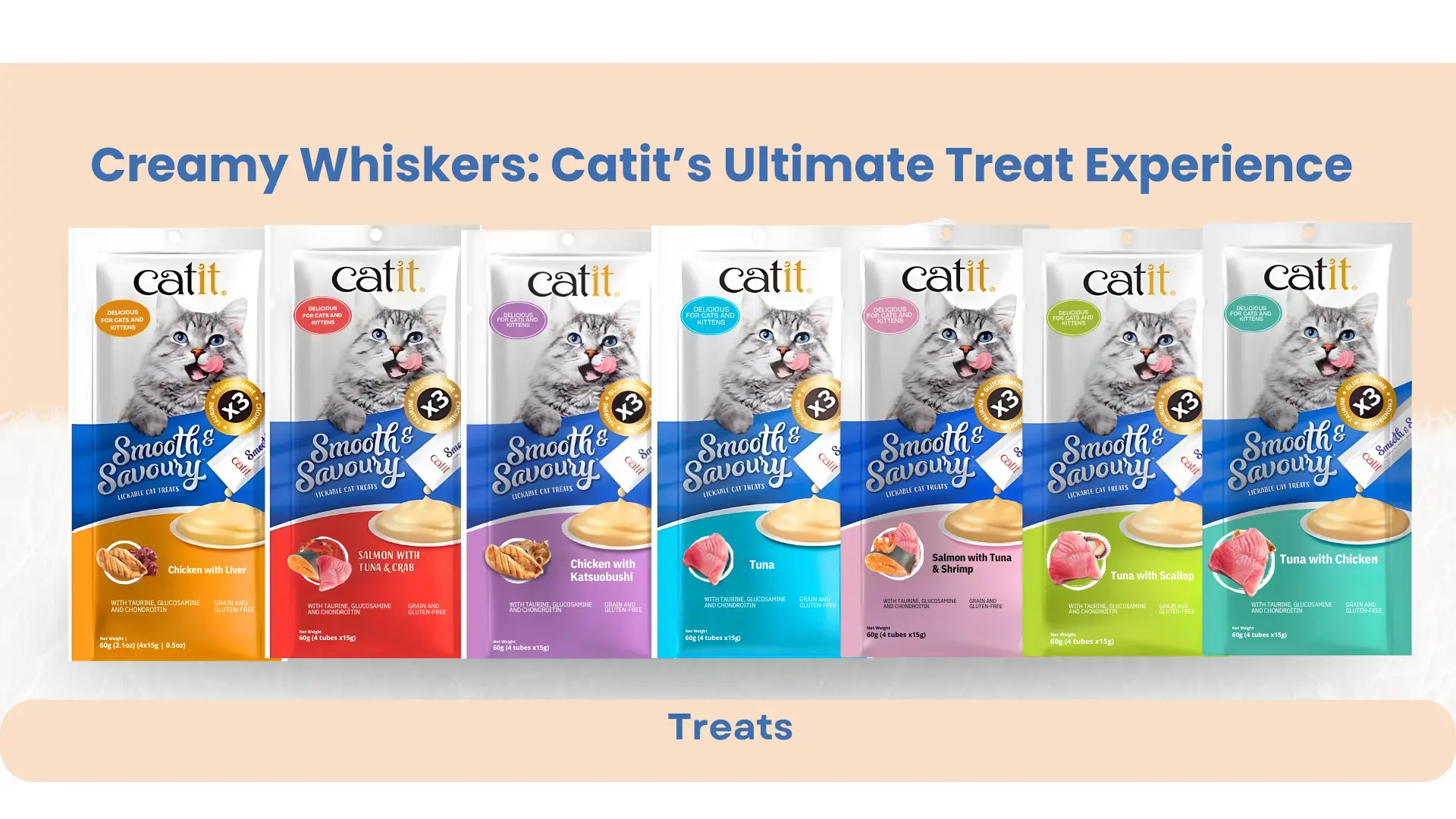 Smooth & Savoury cat treats