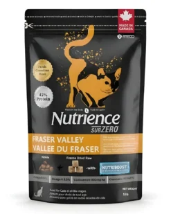 Nutrience Fraser Valley high protein dry cat food for all ages 1lb pack