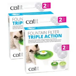 Catit flower fountain Triple Action Filter – 4 Pack