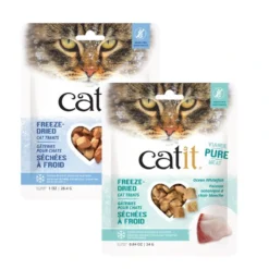 Catit Freeze Dried Cat Treats – Tuna Recipe Combo | Tuna with Duck, Chicken & Ocean White Fish