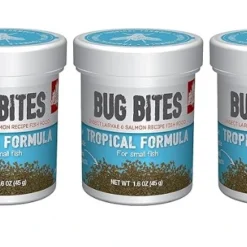 Fluval Bug Bites Tropical Formula – Small to Medium Granules 0.25–1.0 mm | 3 x 45g Combo Pack