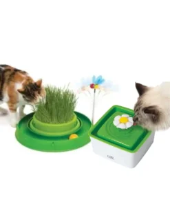 Best Cat toy For cat with mini flower cat drinking fountain