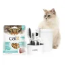 Grooming kit with ocean whitefish treats for cats