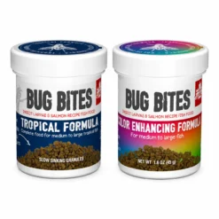 Fluval Bug Bites colour enhancing and tropical formula M-L granules combo pack canisters