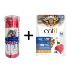 Tuna cat food with creamy tubes