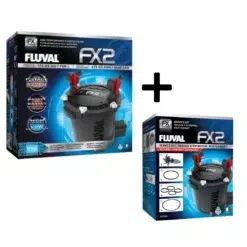 Fluval FX2 high performance canister filter and original hardware service kit combo pack