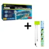 Marina multi chamber external holding breeding box and deluxe aquarium planter scraper tool combo pack