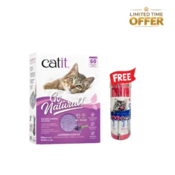 Catit Lavender Cat Litter 5.6 kg + FREE Cat Treat Jar