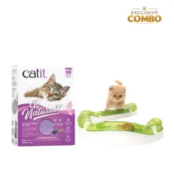 Catit Lavender Cat Litter 5.6 kg + Super Circuit Cat Toy