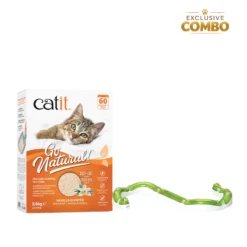 Catit Vanilla Cat Litter 5.5 kg + Wave Circuit Cat Toy