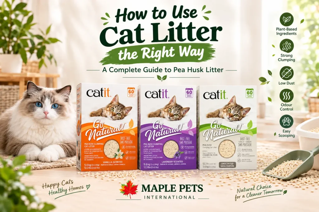 Catit Go Natural Pea Husk Cat Litter 5.6 kg
